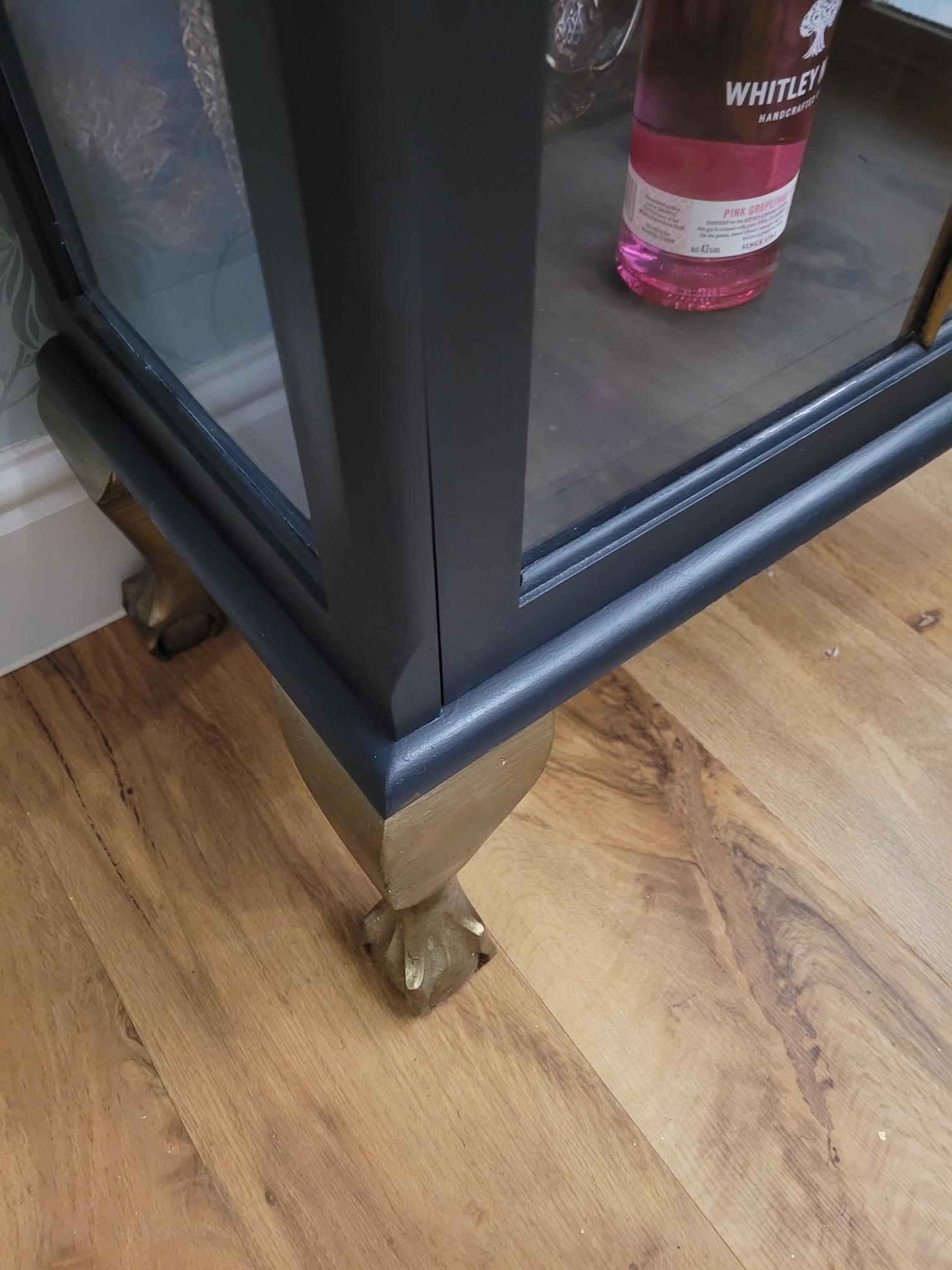 Gin Cabinet / Cocktail Cabinet with unique Tiger Decoupage