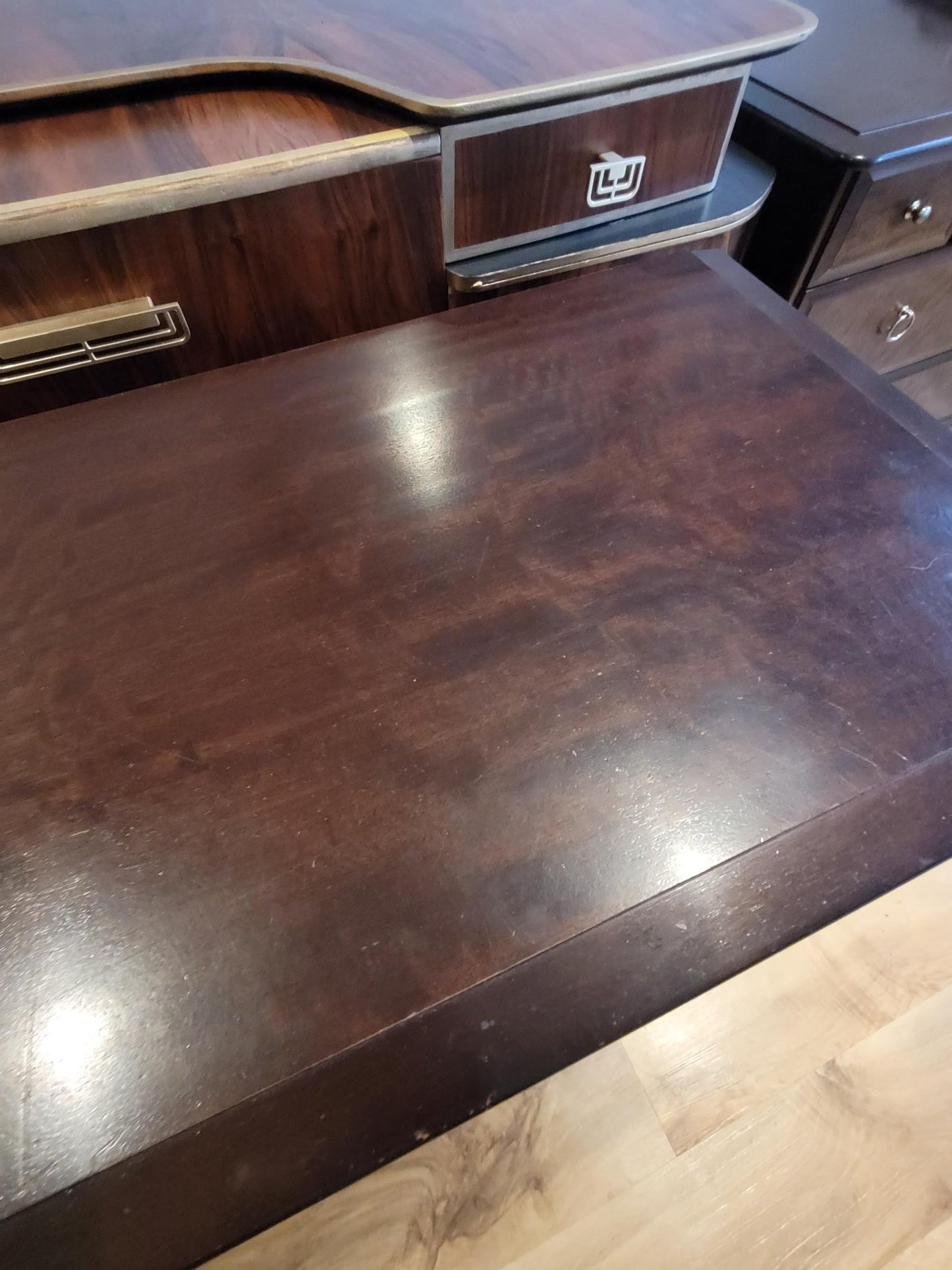 Stag Minstrel Captain’s Chest custom hand-painted commission—8-drawer vintage chest.