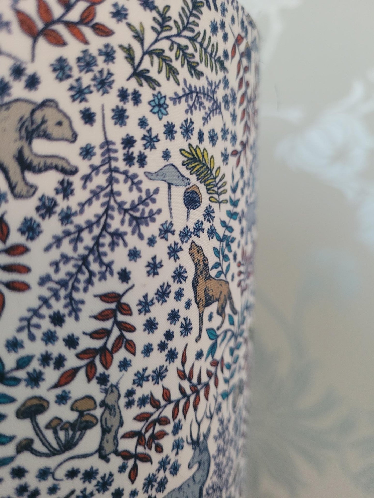 Liberty London Feldberg Forest Tana Lawn Cotton 15cm Drum Lampshade, Children's Room, Baby Nursery