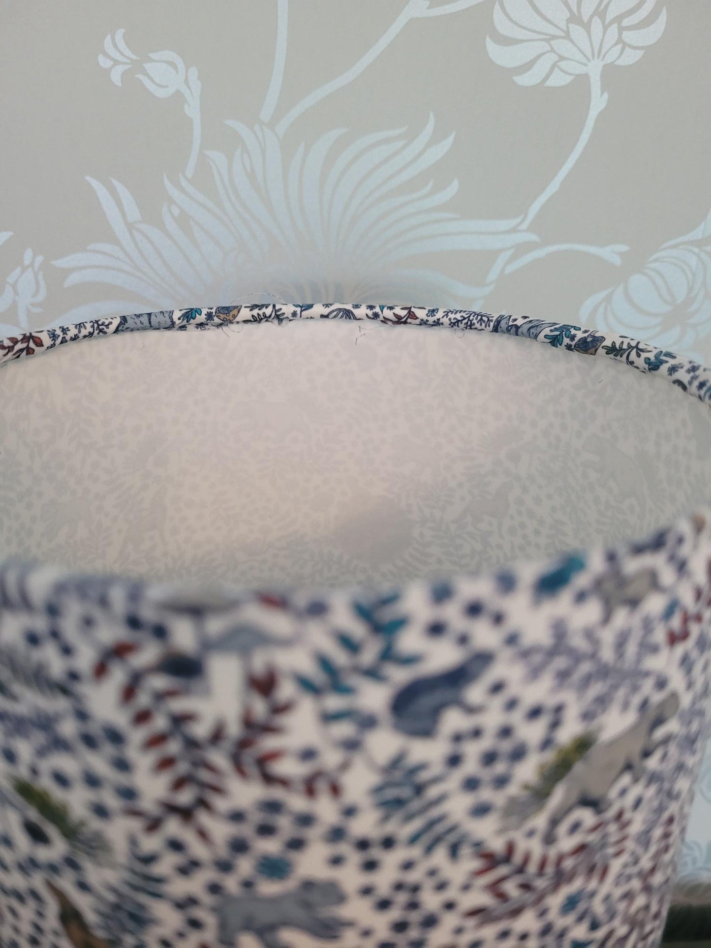 Liberty London Feldberg Forest Tana Lawn Cotton 15cm Drum Lampshade, Children's Room, Baby Nursery