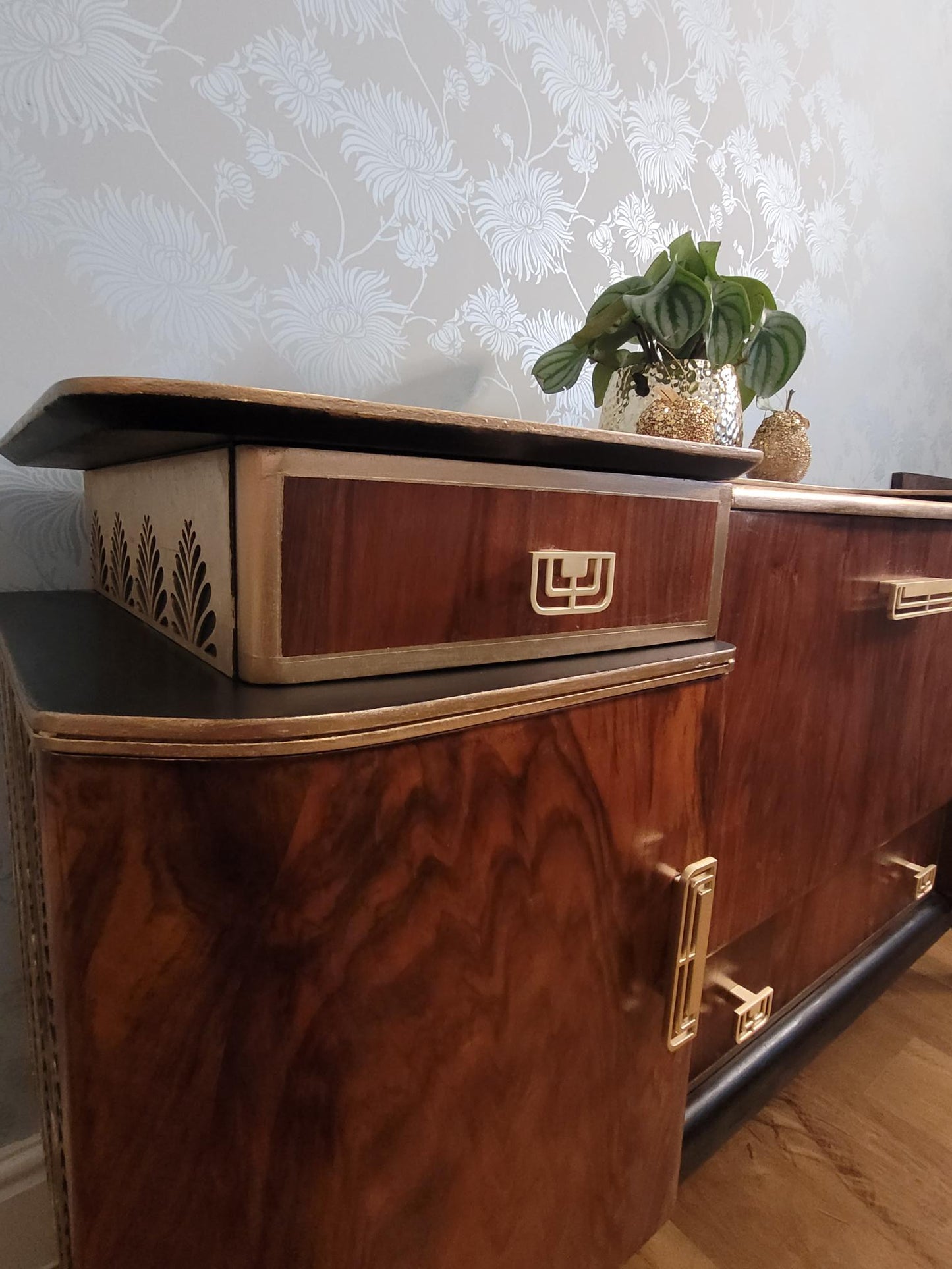 Custom Beautility Cocktail Cabinet | Bespoke Mid-Century Bar | The Vintage Peony Store