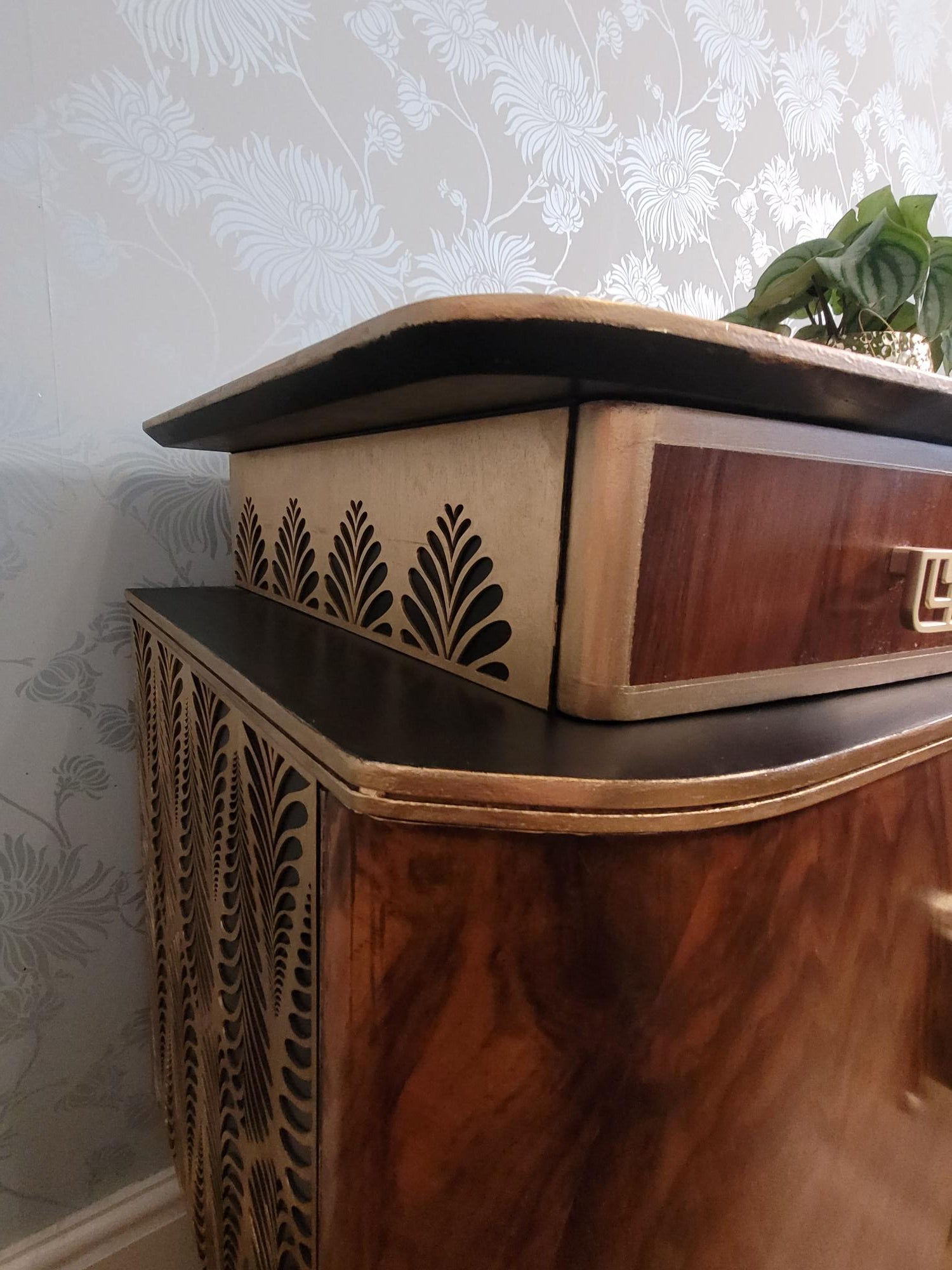 Custom Beautility Cocktail Cabinet | Bespoke Mid-Century Bar | The Vintage Peony Store