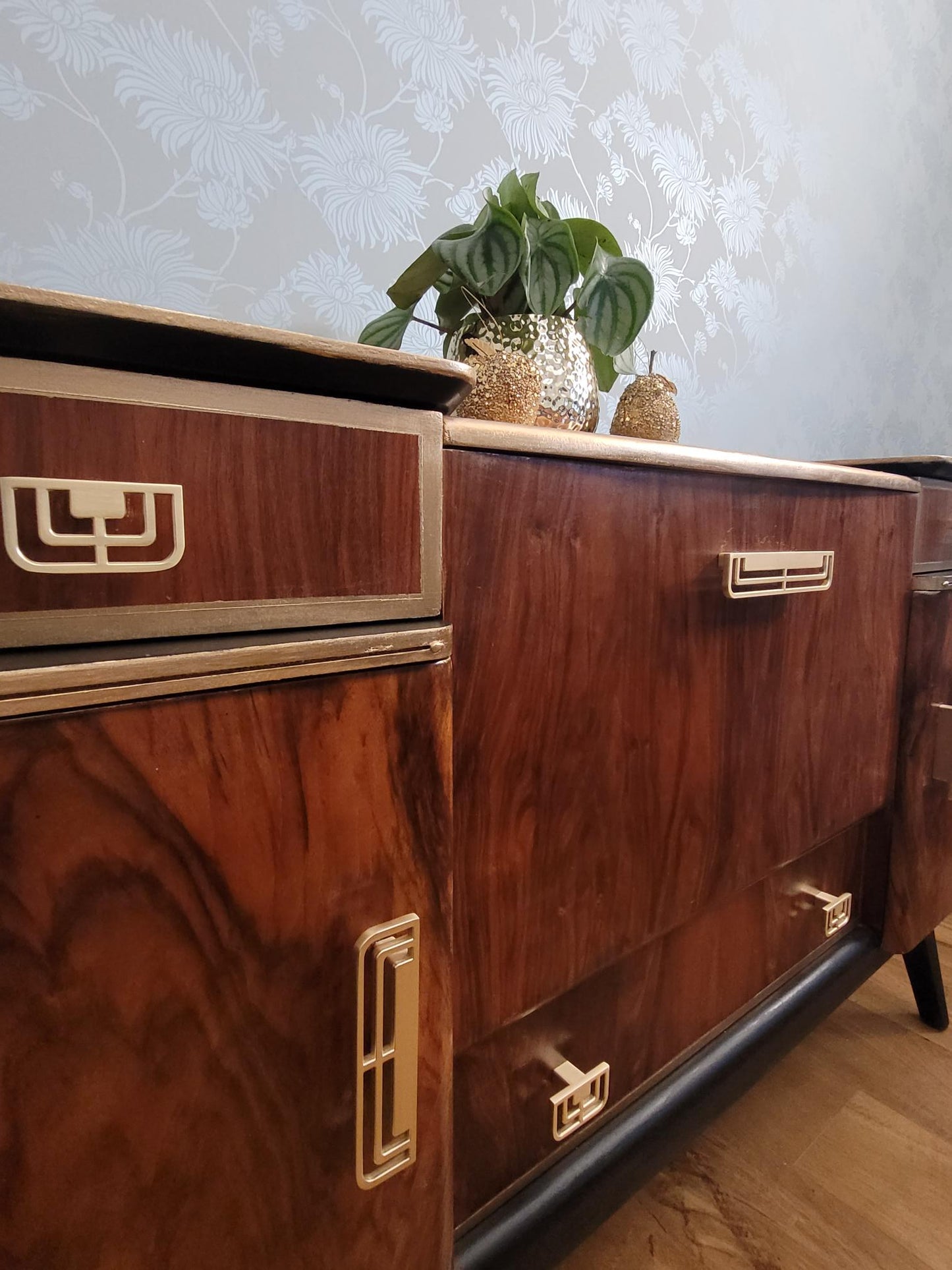 Custom Beautility Cocktail Cabinet | Bespoke Mid-Century Bar | The Vintage Peony Store