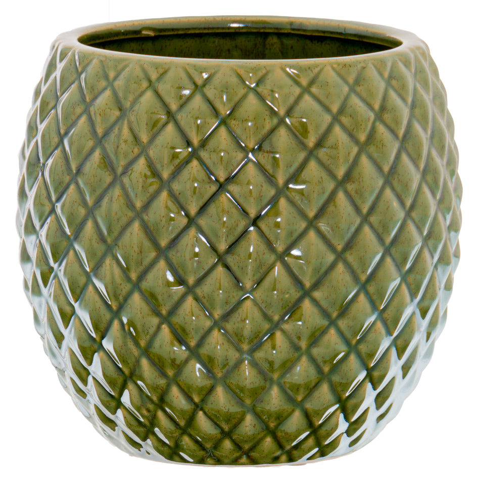 Seville Collection Olive Diamond Ceramic Indoor Planter
