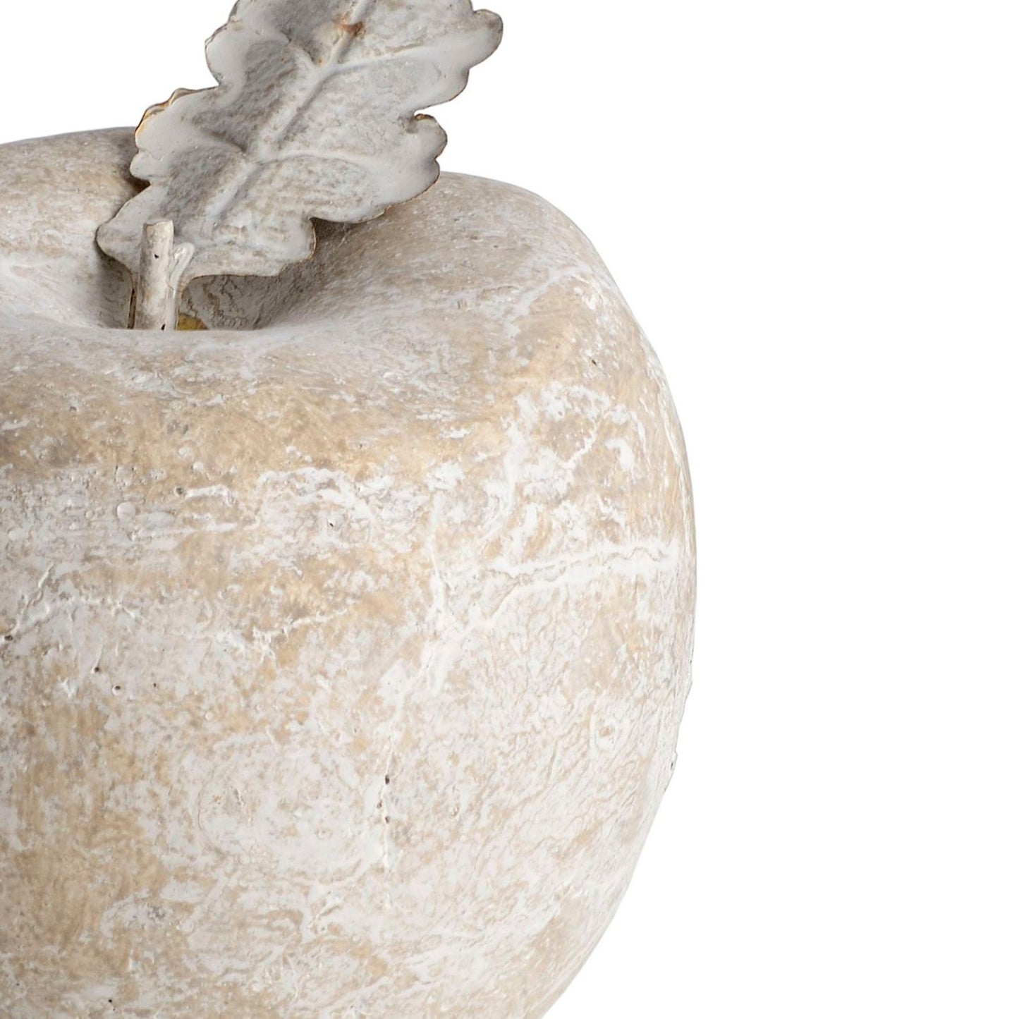 Medium Rustic Stone Apple Ornament