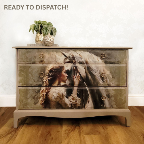 'Soulful Bond' Decoupaged Chest of Drawers | Rustic Furniture | Country Chic Interiors