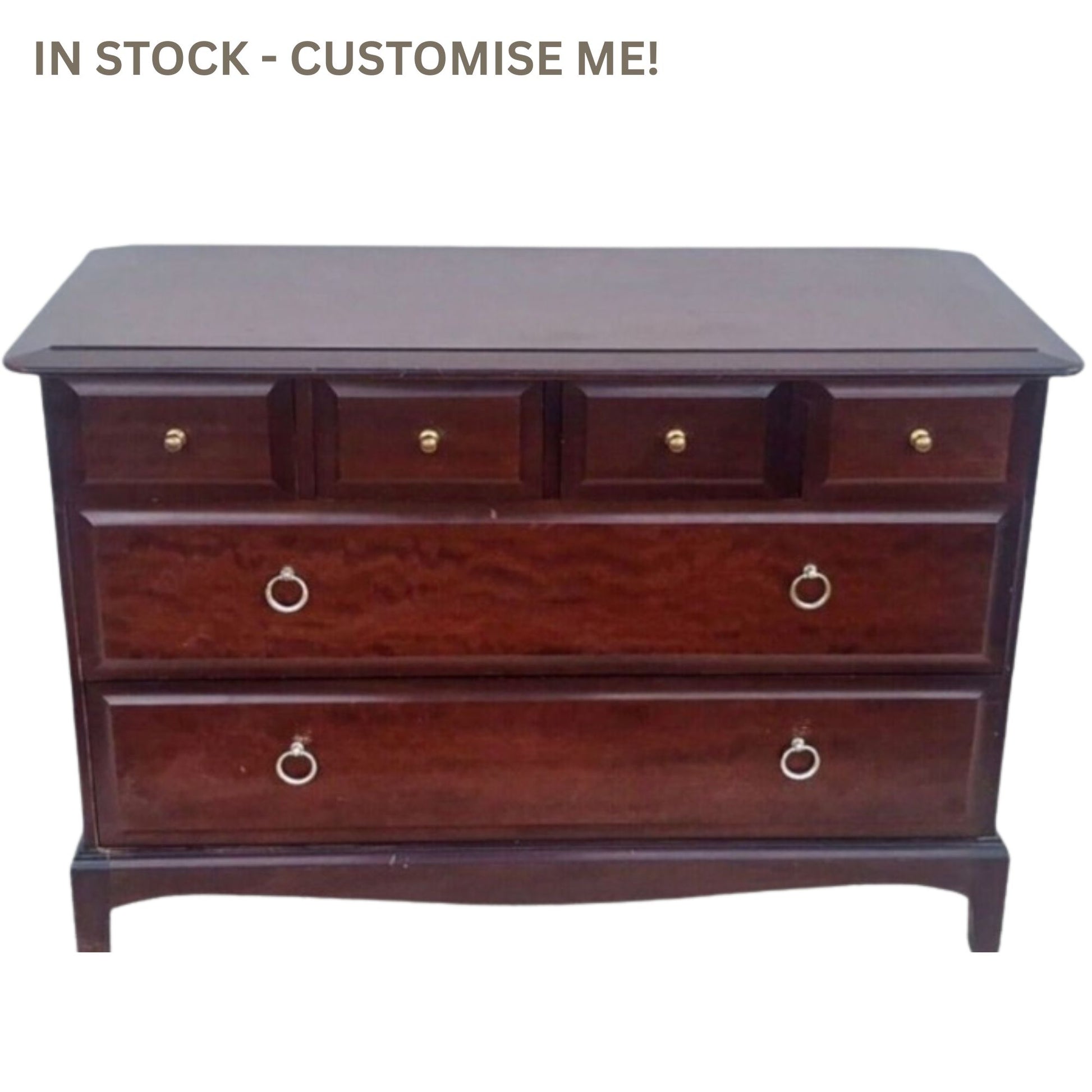 CUSTOM ORDER: Stag Minstrel Six Drawer Chest of Drawers / Four Over Two / Bedroom Furniture / Living Room Furniture