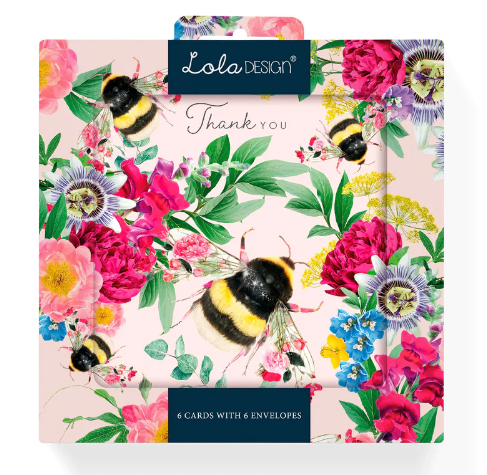 Bee Thank You Card Gift Box (Pack of 6 cards)