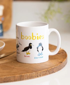 Boobies Ceramic Bird Mug / Nature Inspired Kitchenware / Homeware / Gift for Nature Lovers