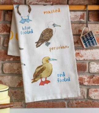 Boobies Cotton Tea Towel / Perfect Kitchenware Gift for Nature / Bird Lover