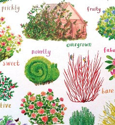 Bushes Nature Inspired Pun Art Print – Fun Gift for Garden Lovers | Kitchenware & Home Decor