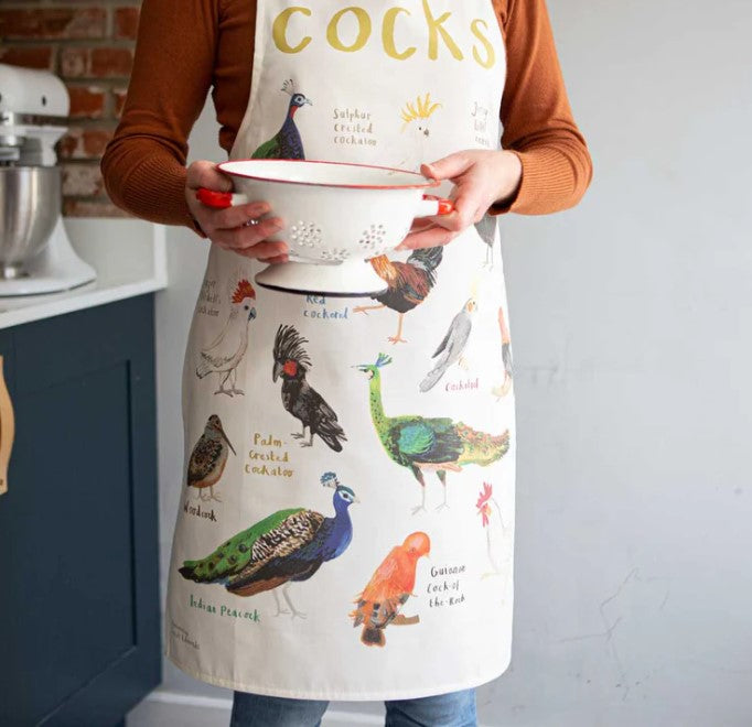 Cocks Apron / Gifts for Nature Lovers / Gift for Bird Lovers / Gift for Baking Lovers