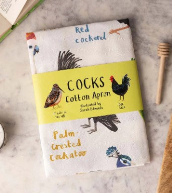 Cocks Apron / Gifts for Nature Lovers / Gift for Bird Lovers / Gift for Baking Lovers