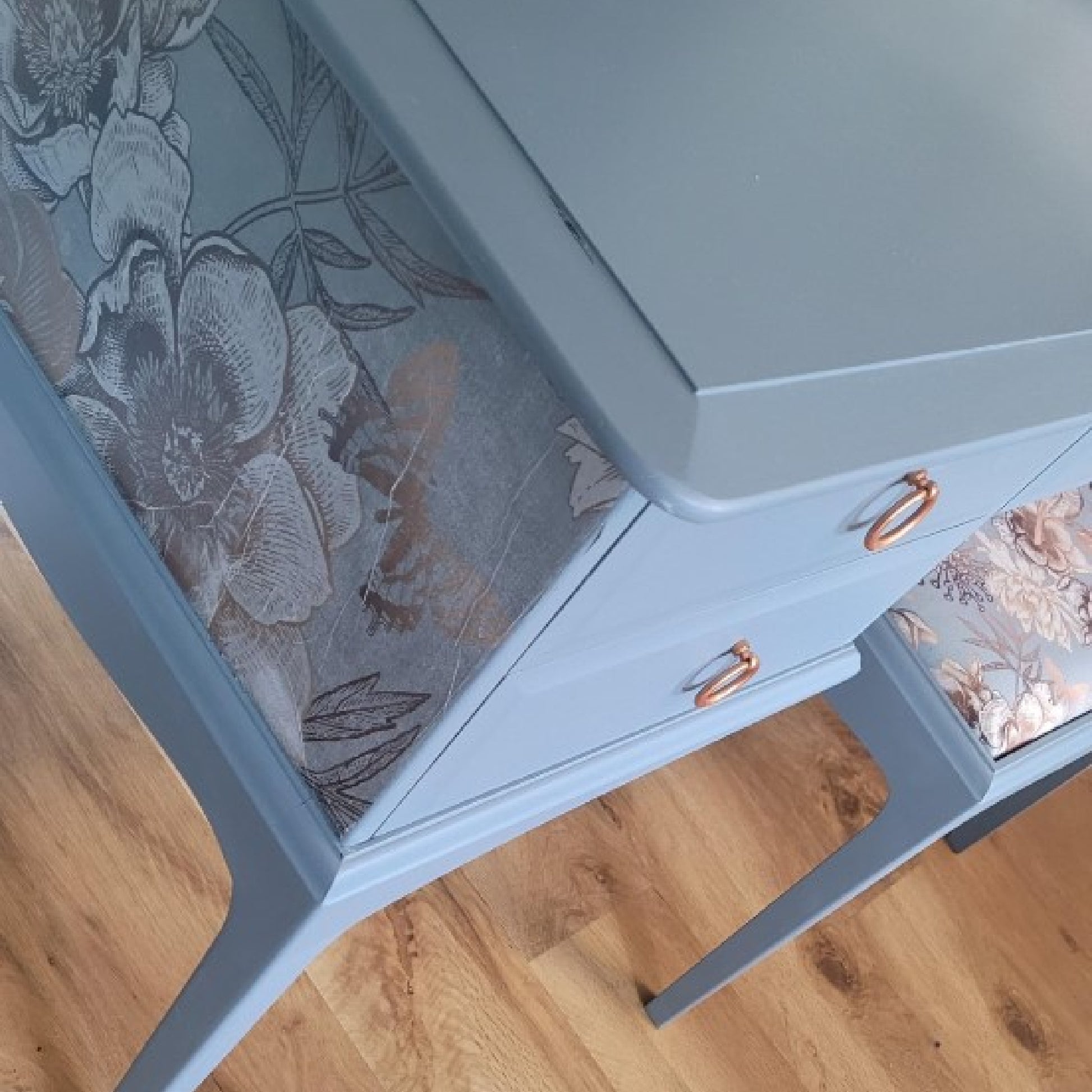 Stag Dressing Table Set | Triple Mirror & Upholstered Stool | Bespoke Bedroom Furniture | Custom Bedroom Decor | CUSTOM ORDER