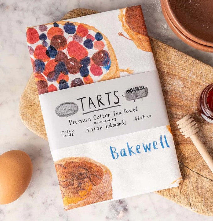 Tarts Tea Towel  / Baking Inspired Kitchenware / Ideal Gift for Chefs, Cooks, Bakers