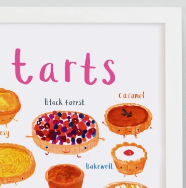 Tarts Baking Pun Art Print – Fun Gift for Baking Lovers | Kitchenware & Home Decor