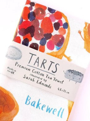 Tarts Tea Towel  / Baking Inspired Kitchenware / Ideal Gift for Chefs, Cooks, Bakers
