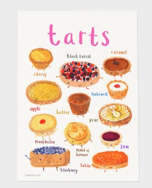 Tarts Baking Pun Art Print – Fun Gift for Baking Lovers | Kitchenware & Home Decor