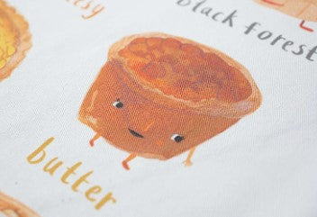 Tarts Cotton Kitchen Apron / Gift for Cooking Enthusiasts / Bakers / Pun Inspired Homeware