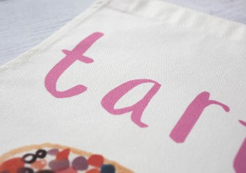 Tarts Cotton Kitchen Apron / Gift for Cooking Enthusiasts / Bakers / Pun Inspired Homeware