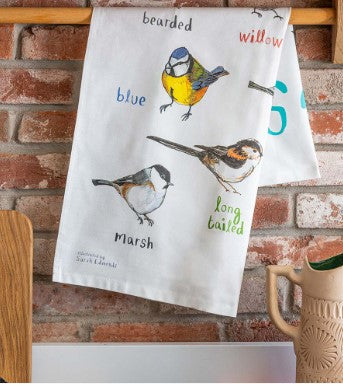 Tits Cotton Tea Towel / Nature Pun Inspired Kitchenware / Fun Gift