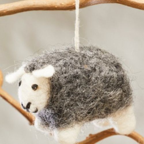 Handmade Fair Trade Hanging Sheep Decorations