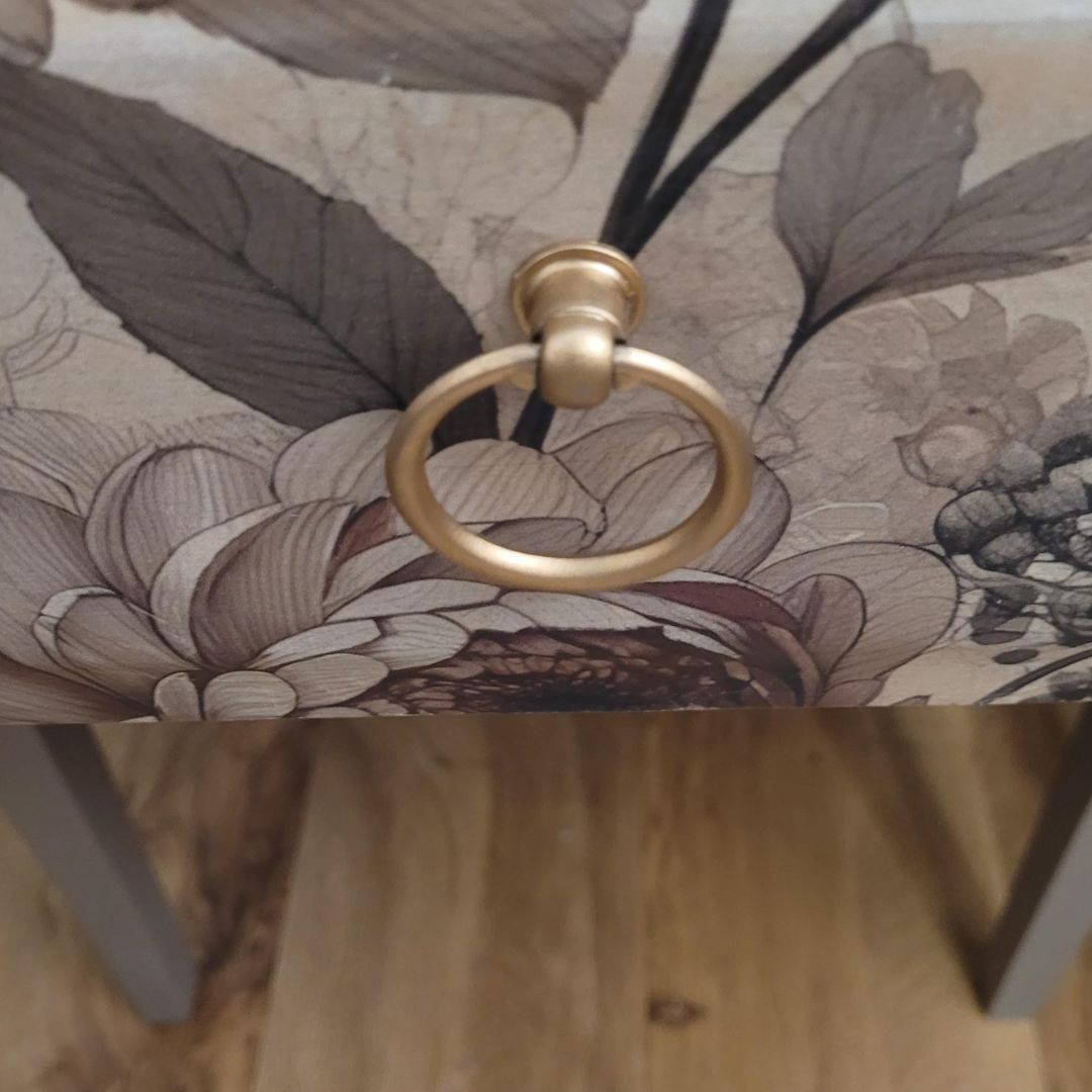 Bespoke Stag Minstrel Bedside Tables with Floral Decoupage – Bedroom Furniture | Guest Bedroom | Versatile Vintage Furniture