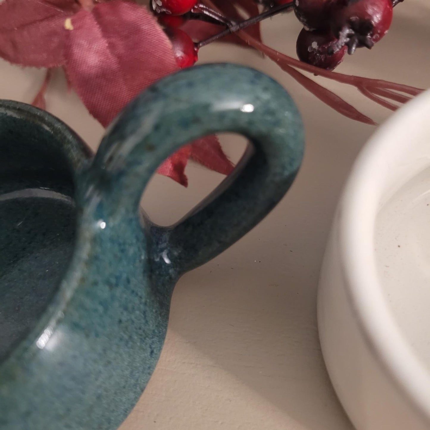 Stoneware Ceramic Elegant Tea Light Cup / Candle Holders / Festive Seasonal Lighting