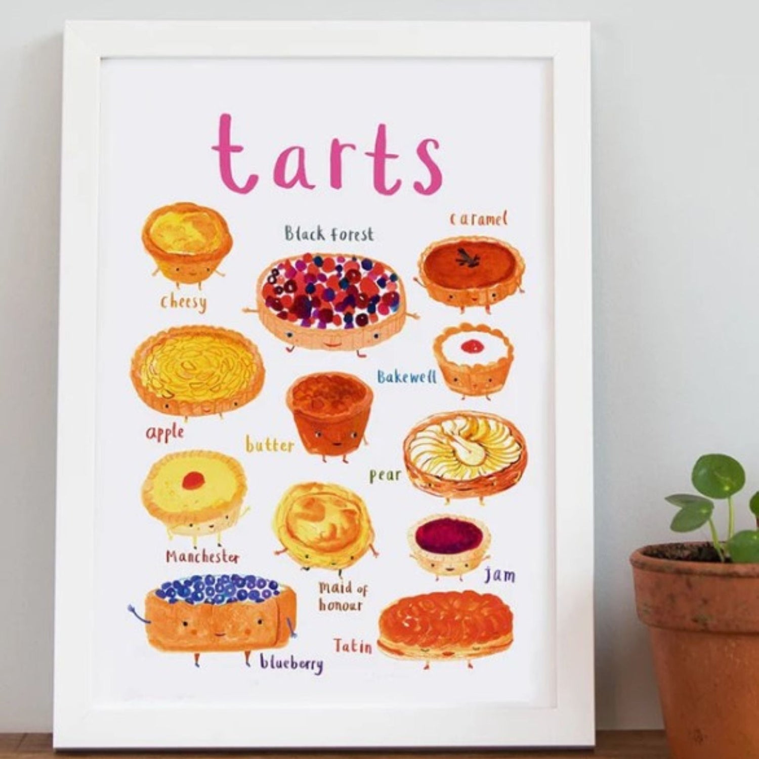 Tarts Inpsired Pun Print for the baking lover