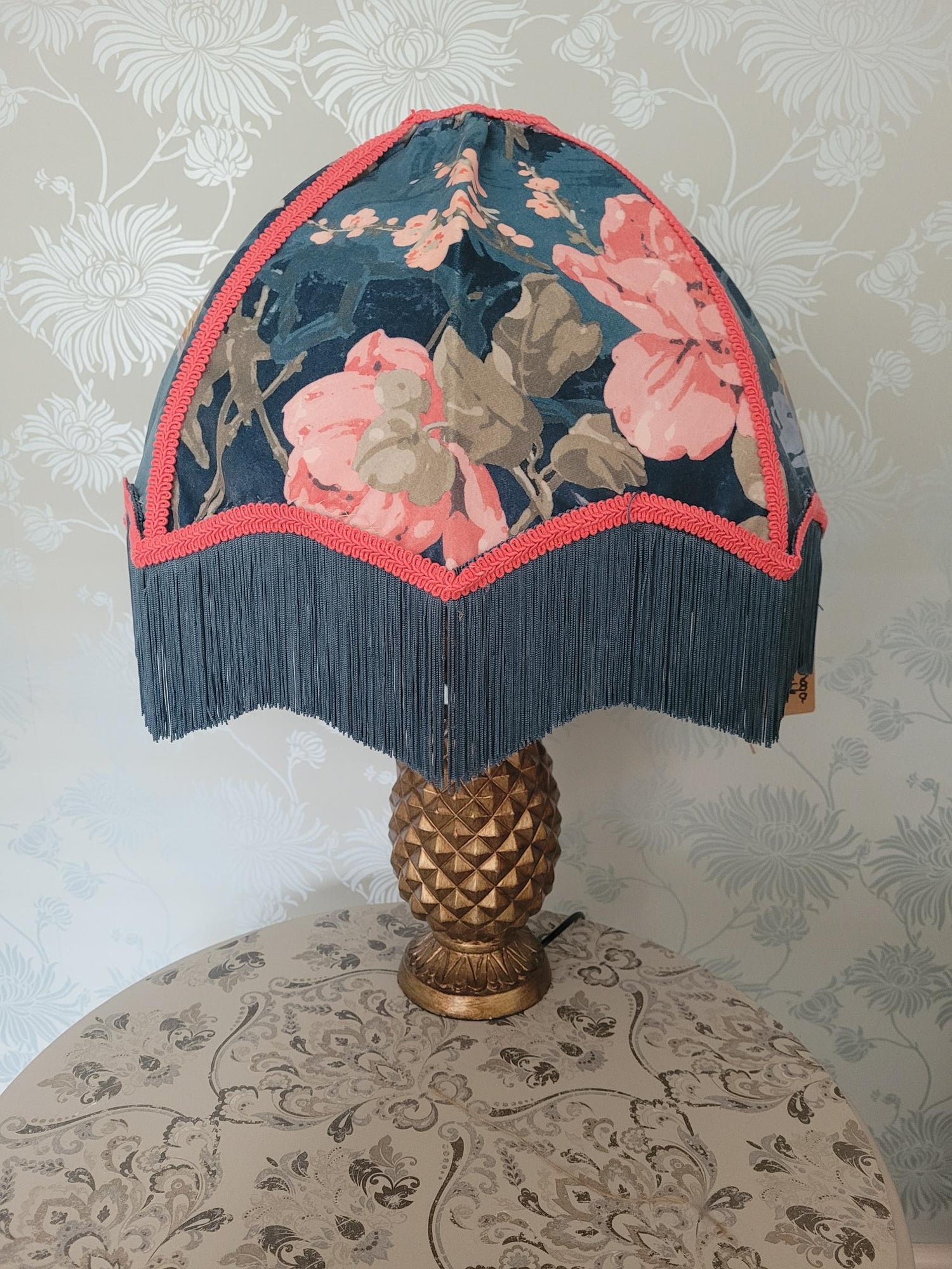 Art Deco Fringed Lampshade