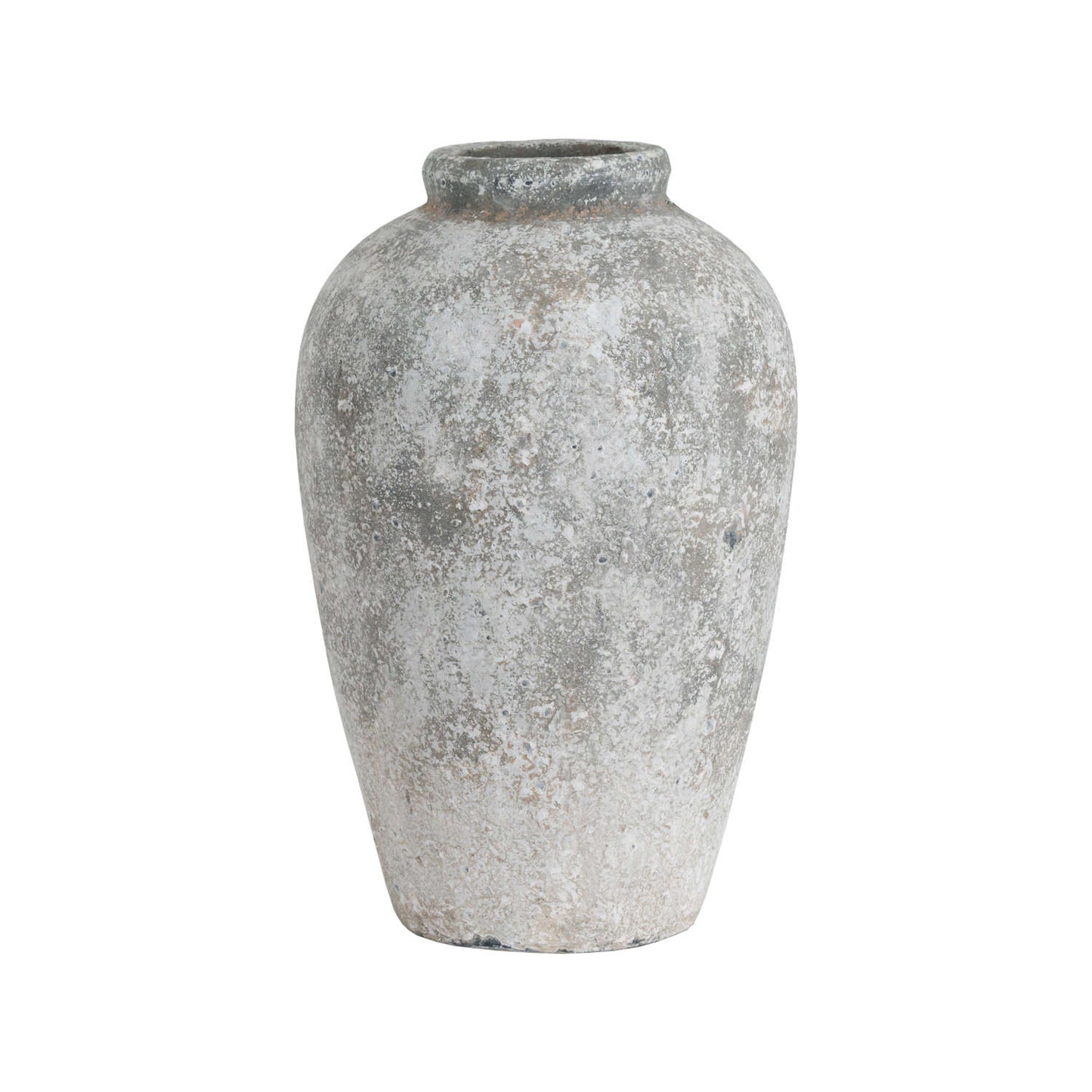 This Aged Stone Tall Ceramic Vase