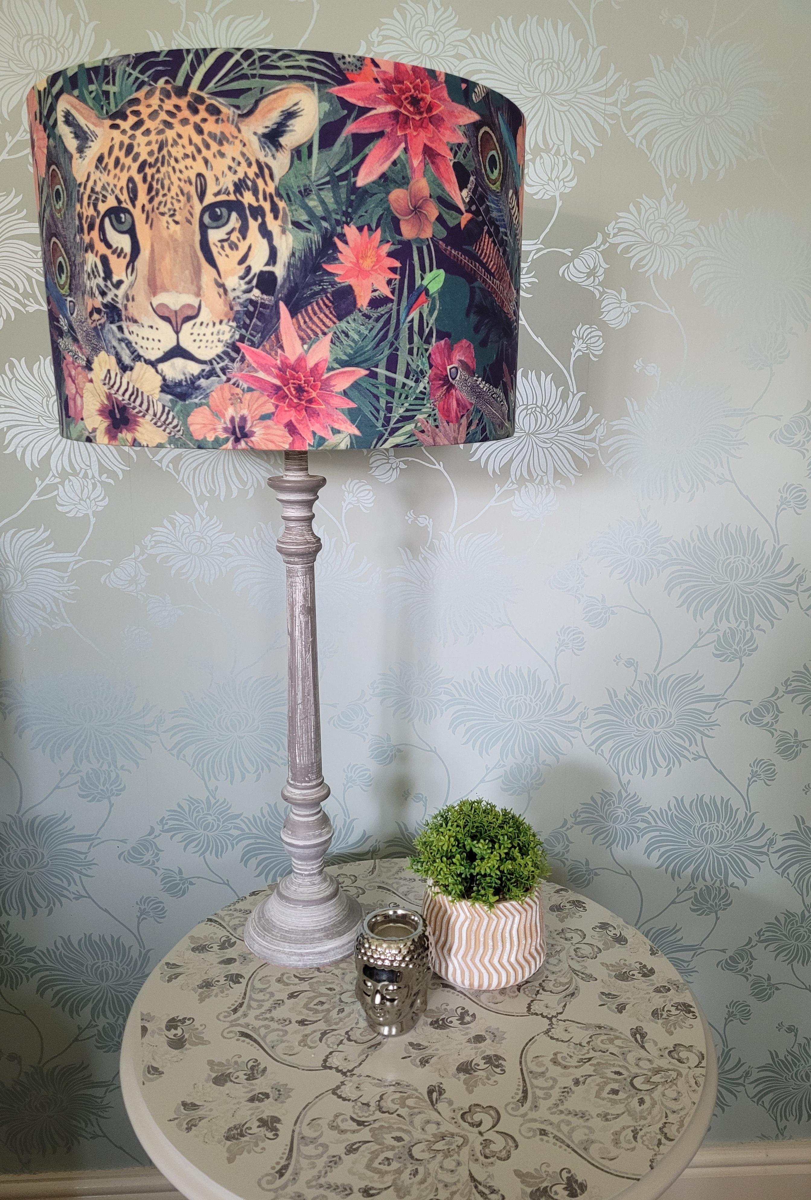 Floral table best sale lamp shades