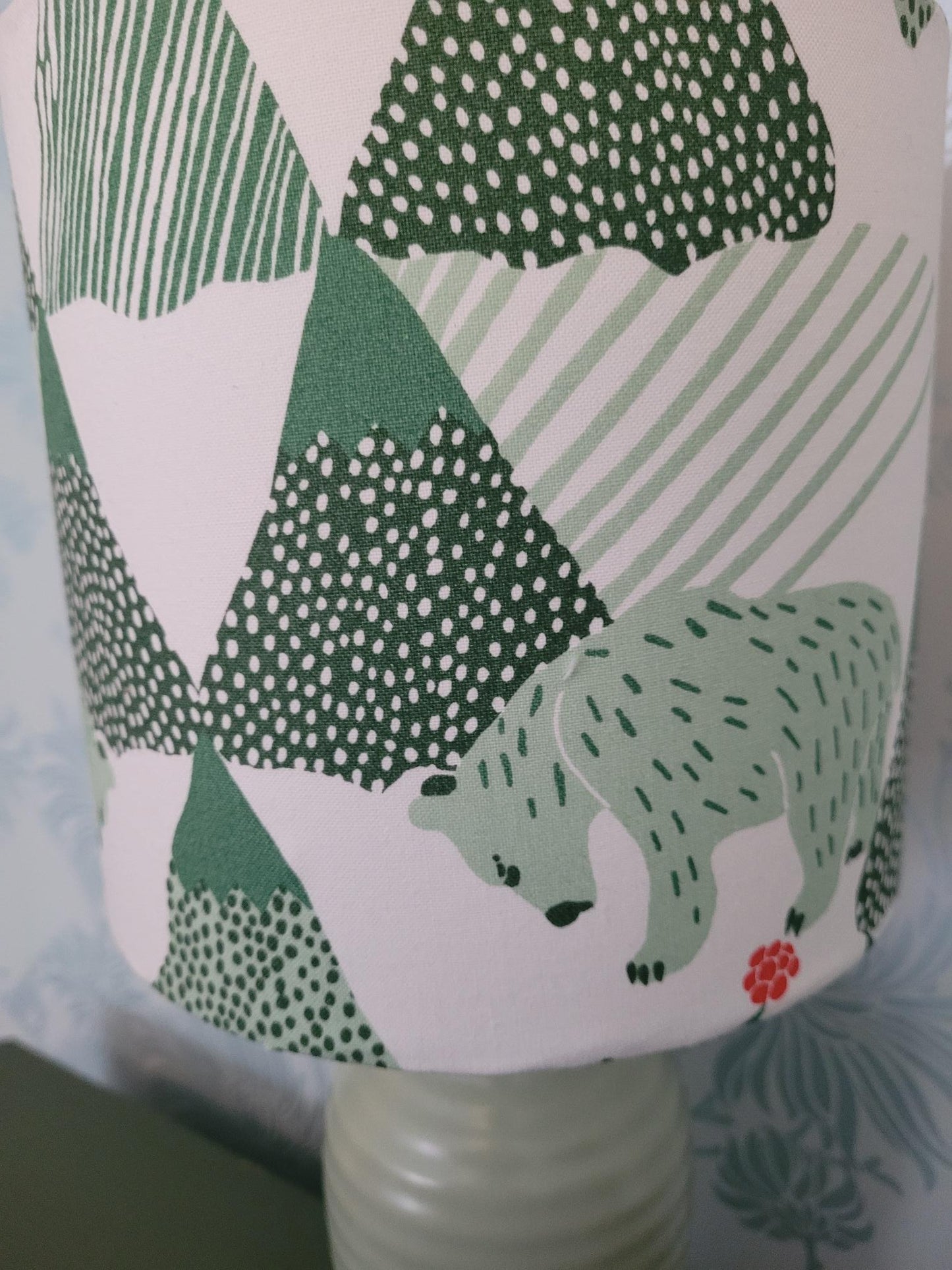 Scandinavian / Nordic 20cm Lampshade Winter Forest Polar Bears for Children's Room / Nursery