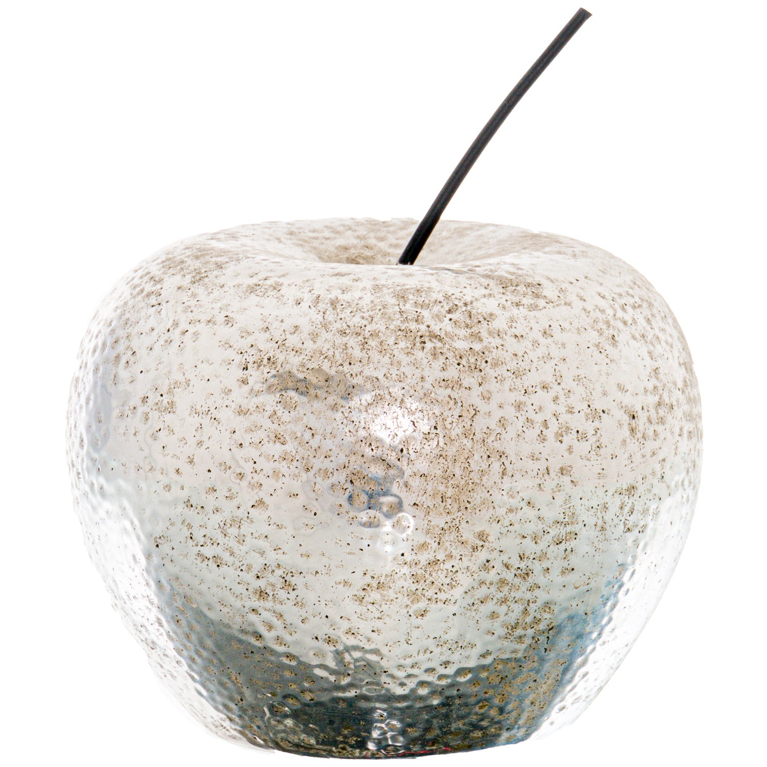 Large Silver Textured Ornamental Apple 