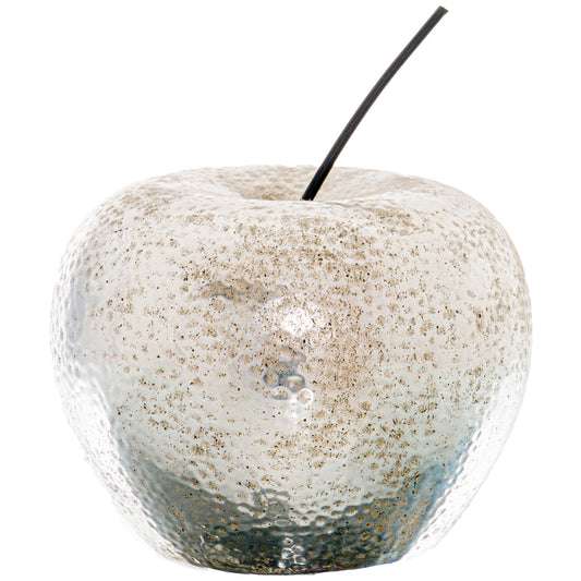 Large Silver Textured Ornamental Apple 