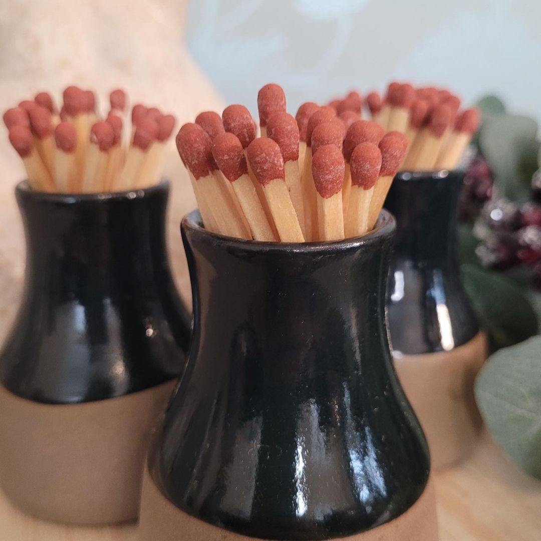 Handmade Ceramic Match Striker with Various Glaze Options – Functional and Stylish | Festive Lighting | Cosy Gift Accessory