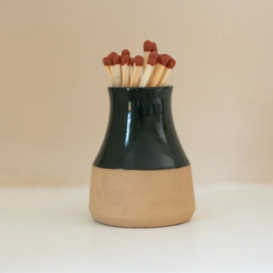 Handmade Ceramic Match Striker with Various Glaze Options – Functional and Stylish | Festive Lighting | Cosy Gift Accessory