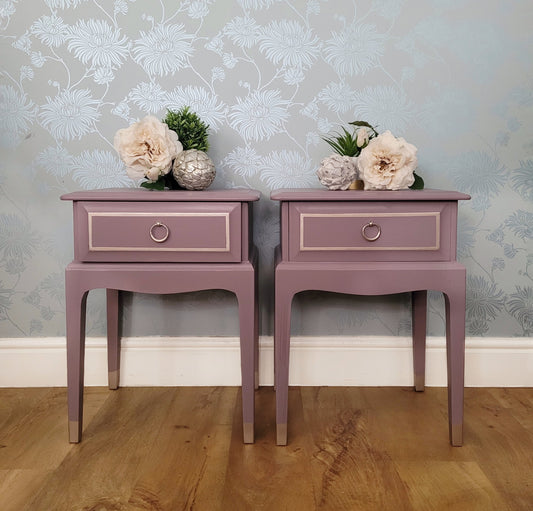Custom painted to order Stag Minstrel Leggy Bedside Tables - Design Your Own, Choose your own colour paint.