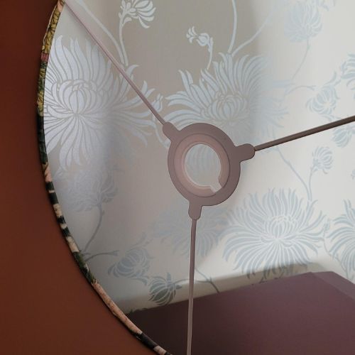 Handmade Velvet Pendant Lampshade 40cm – Linwood Japanese Garden Fabric | Calming Japandi Home Decor