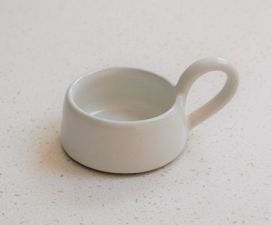 Stoneware Tea Light Cup - Milk White