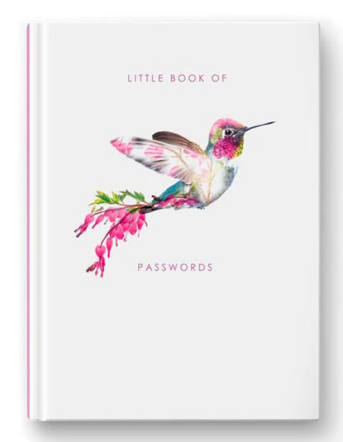 Hummingbird Internet Password Book by Lola Design