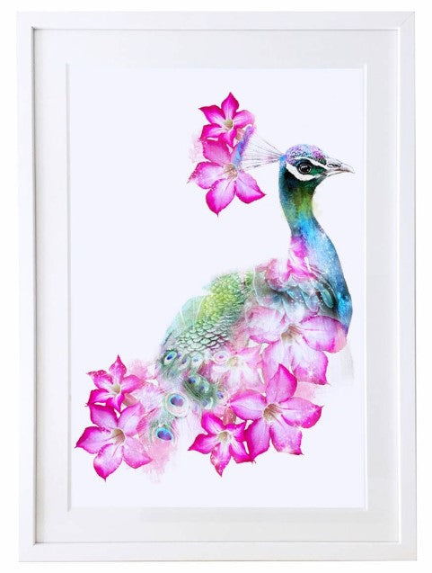 Peacock Art Print by Lola Design