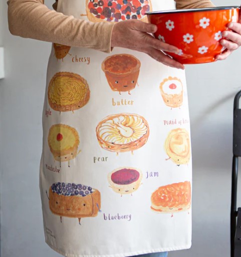 Tarts Cotton Kitchen Apron / Gift for Cooking Enthusiasts / Bakers / Pun Inspired Homeware