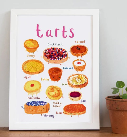 Tarts Baking Pun Art Print – Fun Gift for Baking Lovers | Kitchenware & Home Decor