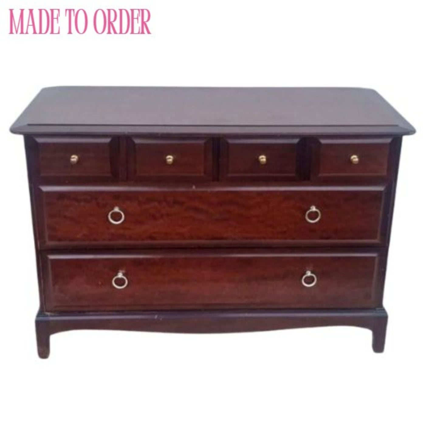 CUSTOM ORDER: Stag Minstrel Six Drawer Chest of Drawers / Four Over Two / Bedroom Furniture / Living Room Furniture