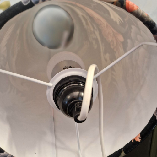 Interior shot showing electirics and added cable for functionality