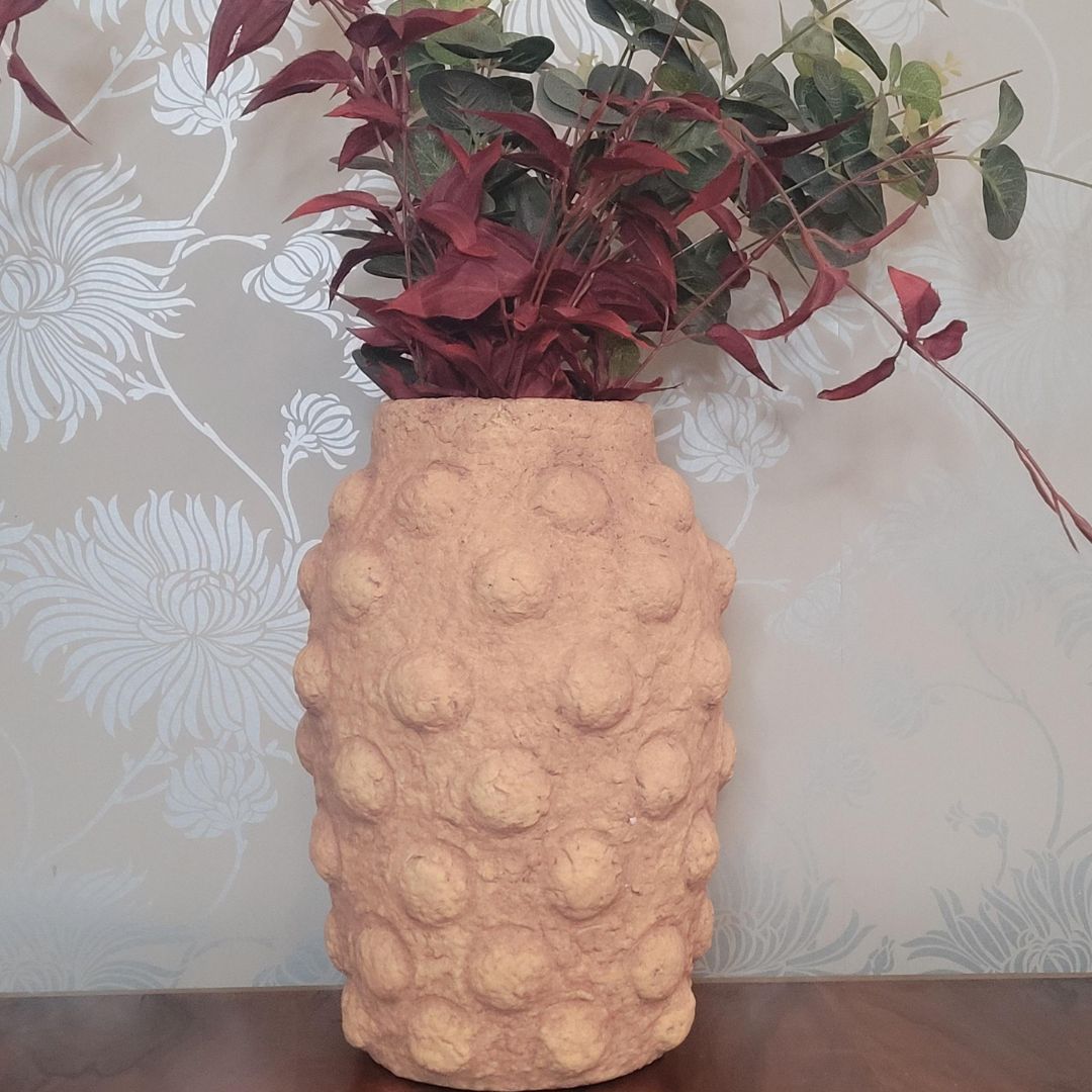 Koba Textured Bobble Vase | Abigail Ahern | Vases and Vessels for Home Interior Styling | Luxury Gifting