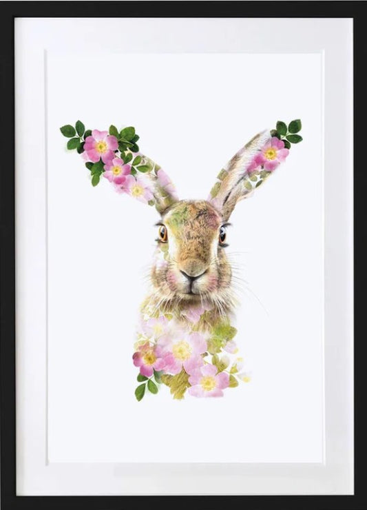 Hare Countryside Themed Art Print by Lola Design